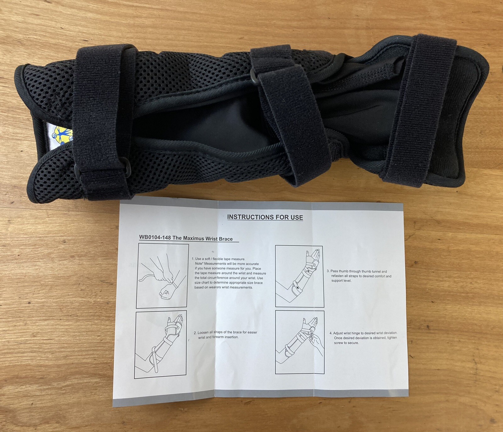 Maximus Wrist Brace Bilateral Carpal Fracture Tendon Adjustable Sz L Dr Med New!