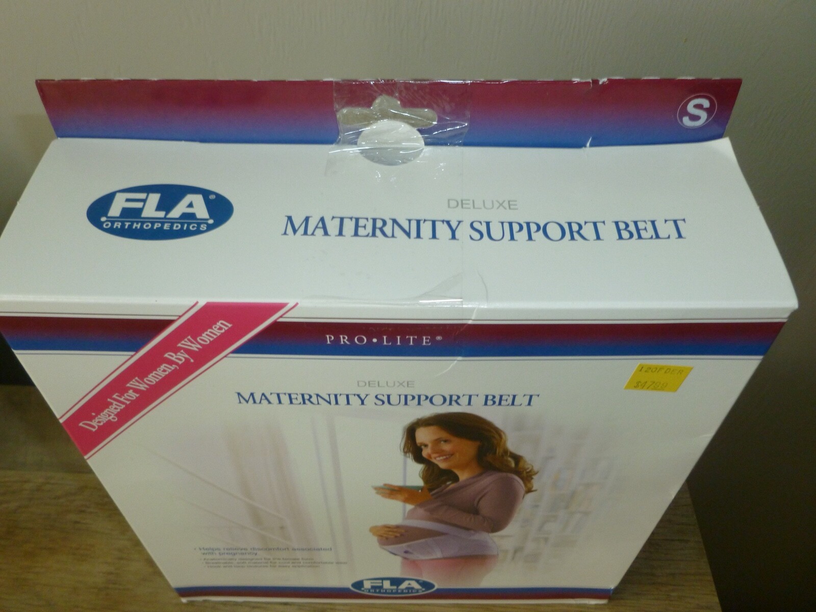 FLA Orthopedics Pro Lite Deluxe Maturnity Support Belt, Small, Lavender F/S!