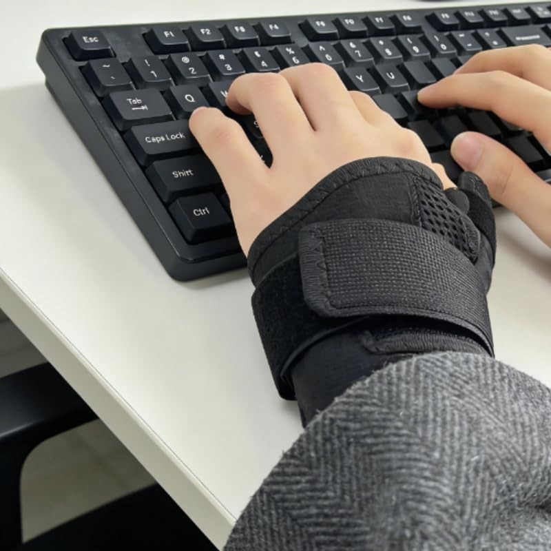 Left/Right Hand Universal Thumb Wrist Support Brace Adjustable Straps