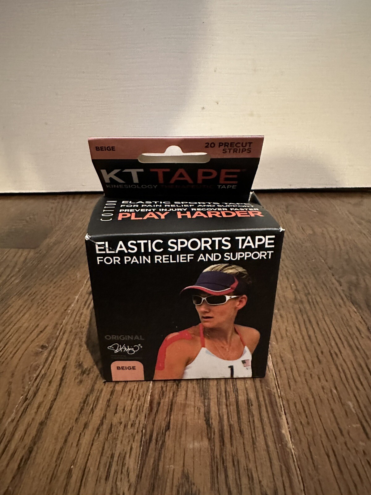Original KT Tape Kinesiology Therapeutic Sports Tape, 20 – 2”x10” Strips Beige