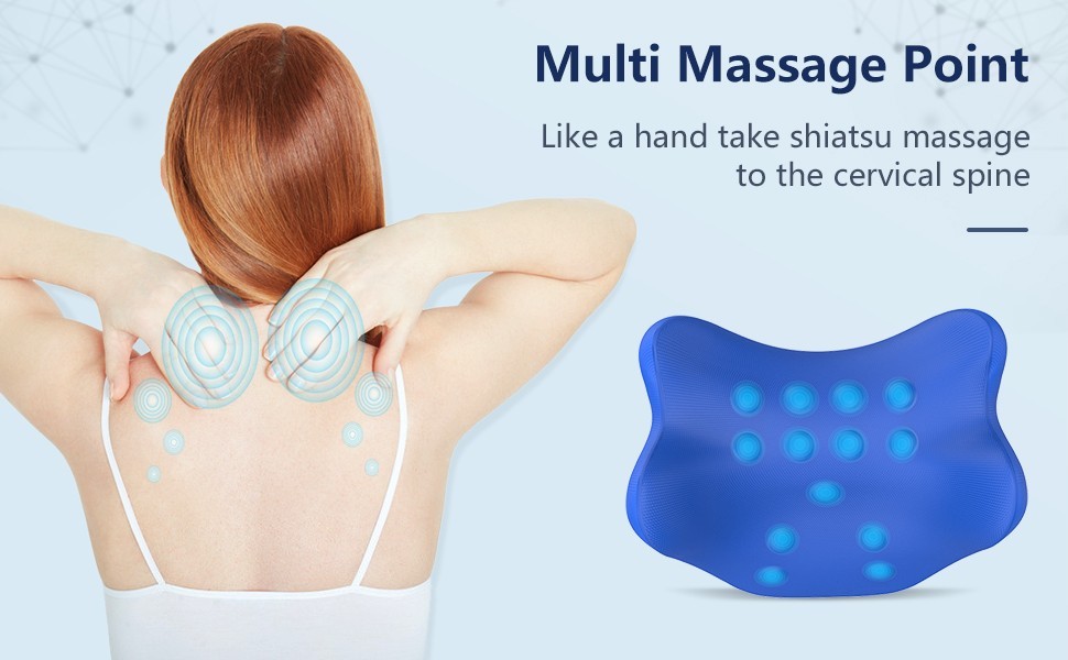 Cervical traction device, neck and shoulder relaxer, chiropractic neck pillow#KK