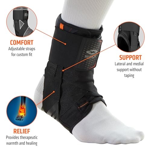 Shock Doctor Ultra Wrap Ankle Support Brace XL with Breathable Comfortable Fit