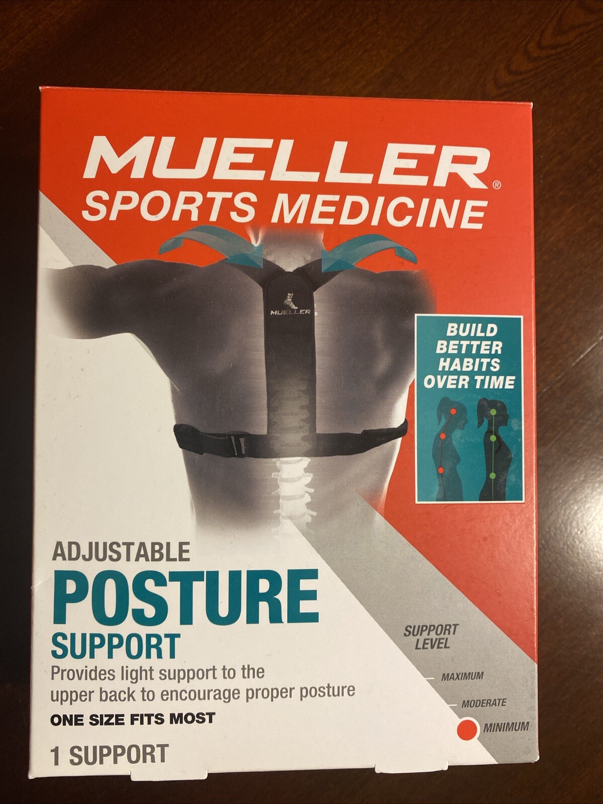 Mueller Sports Medicine Adjustable Posture Support Level Minimum OSFM New