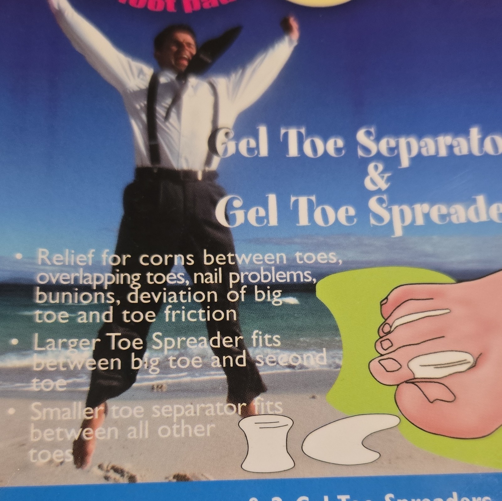 Dr. Jill’s Gel Toe Separators White Washable Reusable for Bunions Pain Relief