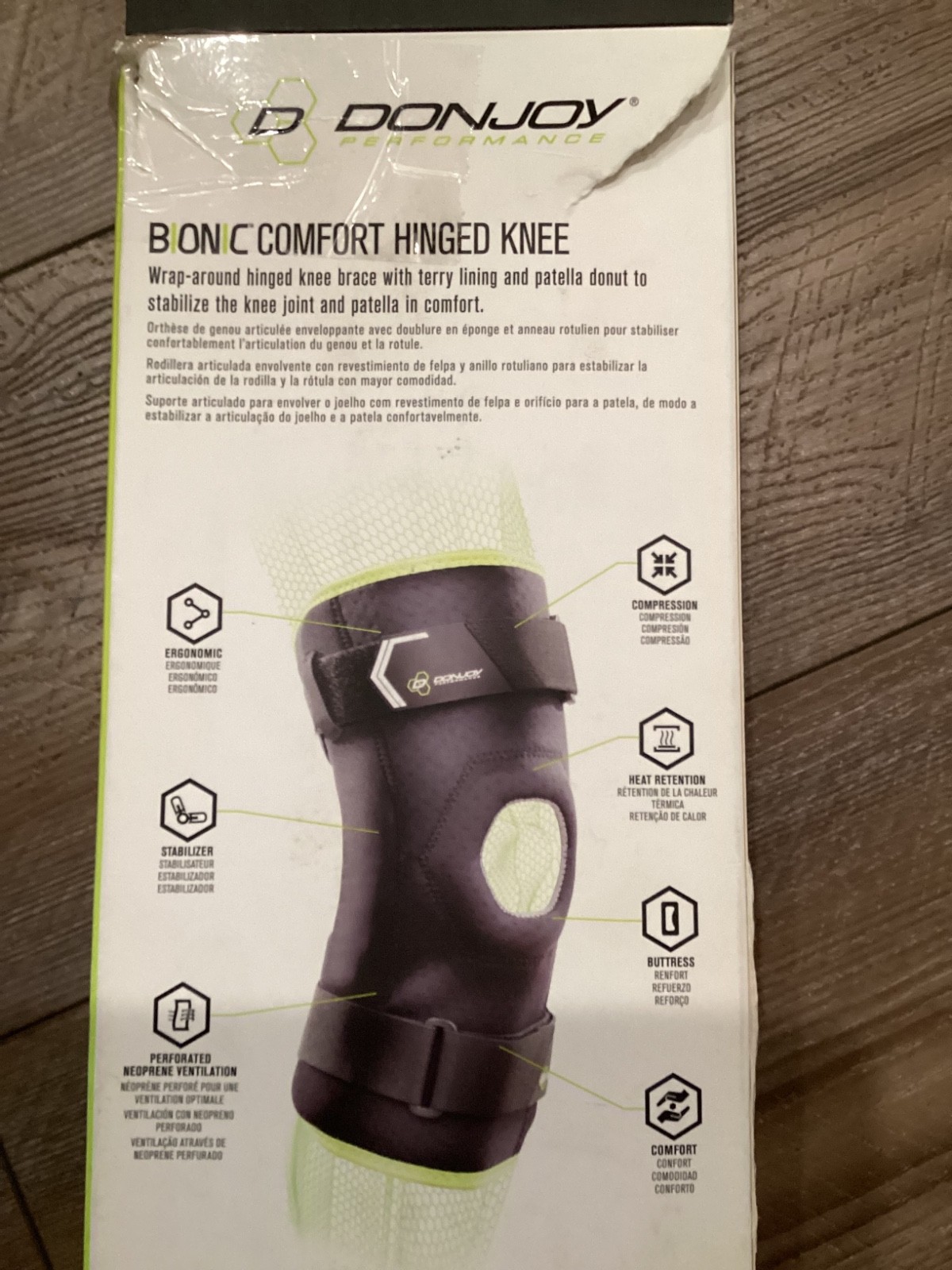 donjoy bionic hinged small knee brace new