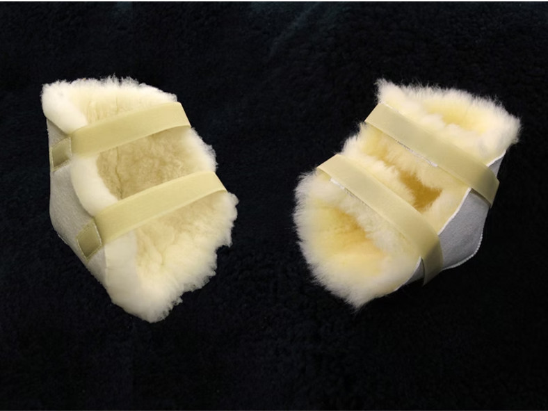 Medical Wool Sheepskin Heel Protector – 1 pair