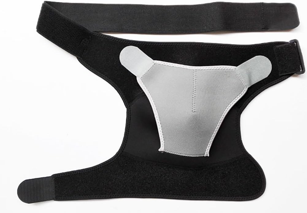 Shoulder Stability Brace Adjustable Shoulder Support with Pressure Pad, Light Br