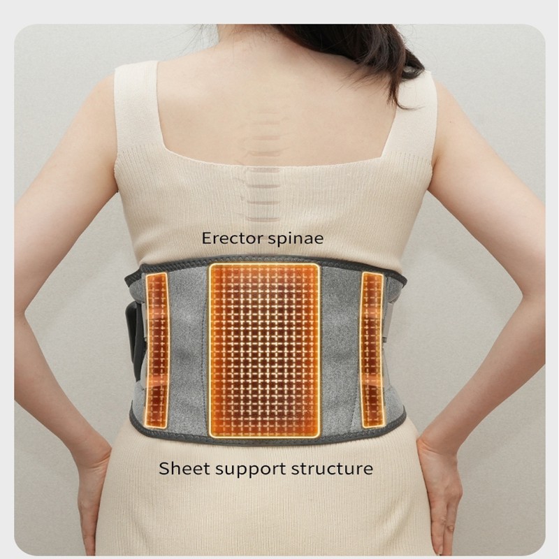 Electric Warming Belt Heating Waist Brace Lower Back Pain Relief Therapy Support