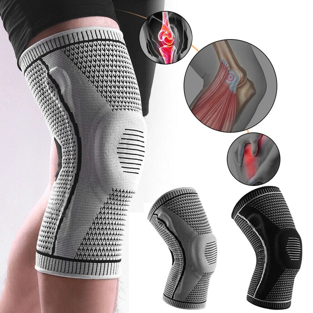 USA- Knee Sleeve Compression Brace Support For Sport Joint Pain Arthritis Relief