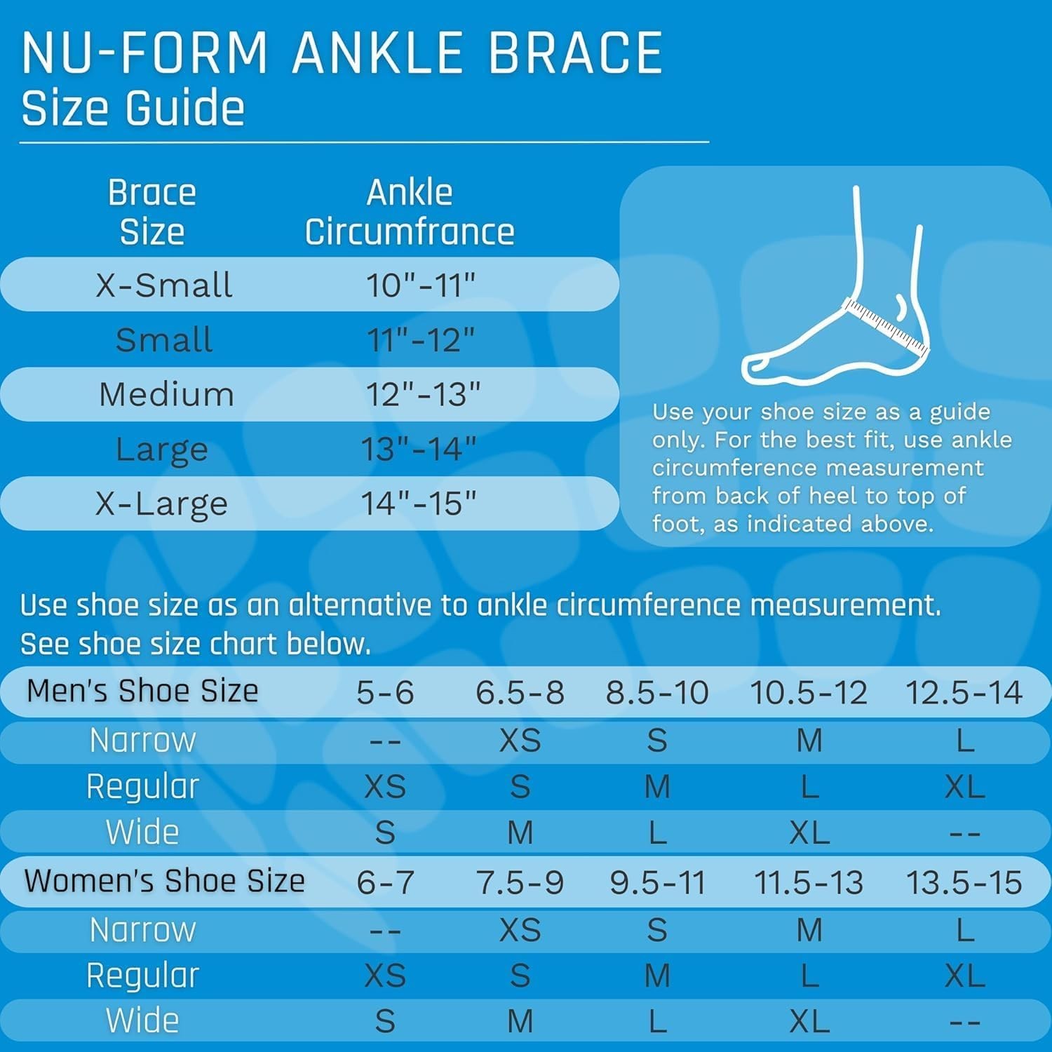 Nu-Form Ankle Brace – Premium, Low Profile Ankle Stabilizer and Ankle Compres…