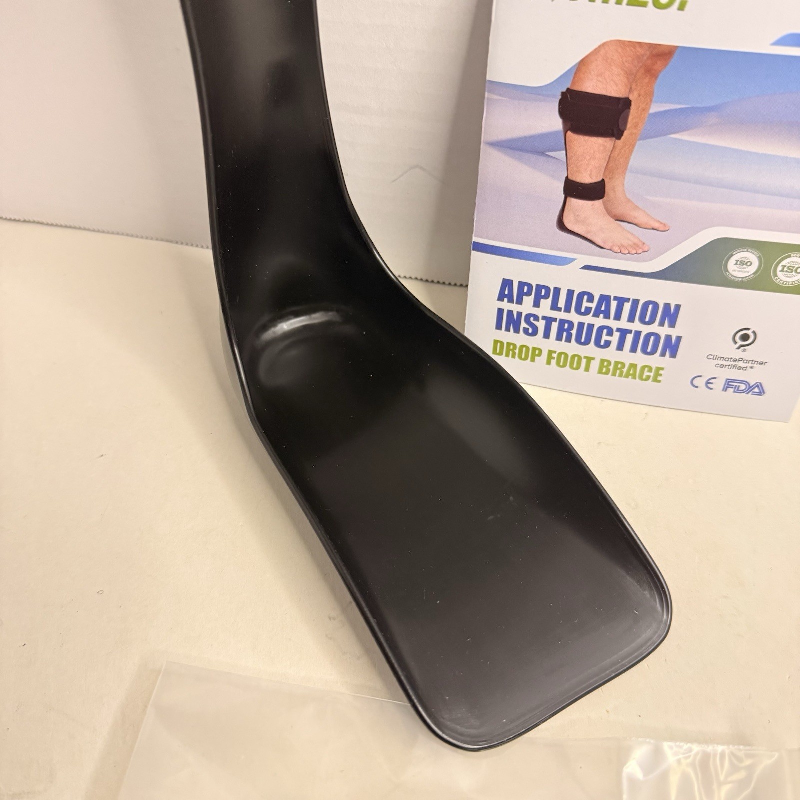 Komzer AFO Drop Foot Brace Right Foot Medium Orthosis Ankle Support New