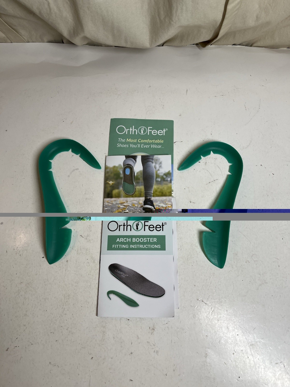 New Orthofeet Arch Boosters & Fitting Instruction One Size Fits All Adult Unisex