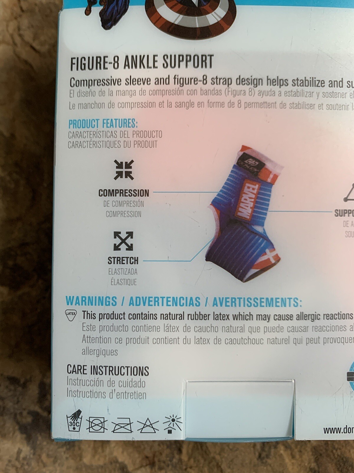 Donjoy Youth Captain America Figure-8 Ankle Support. New