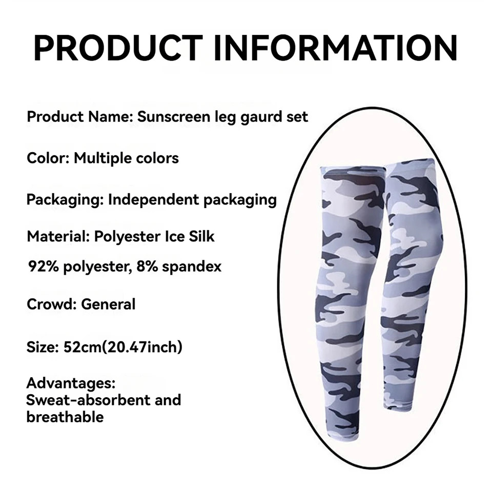 Summer Running Cycling Legs Sleeve Outdoor Sports Quick Dry Breathable K
