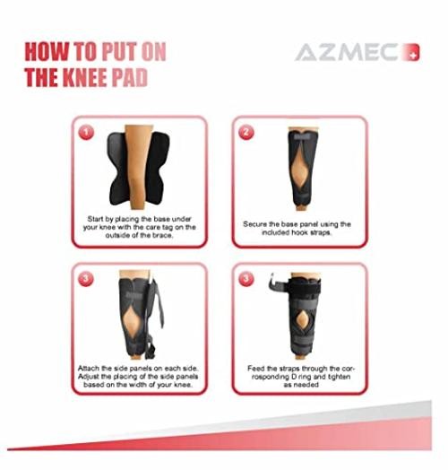 Straight Leg Brace Tri-Panel Orthopedic Knee Immobilizer 12″ Long Adjustable