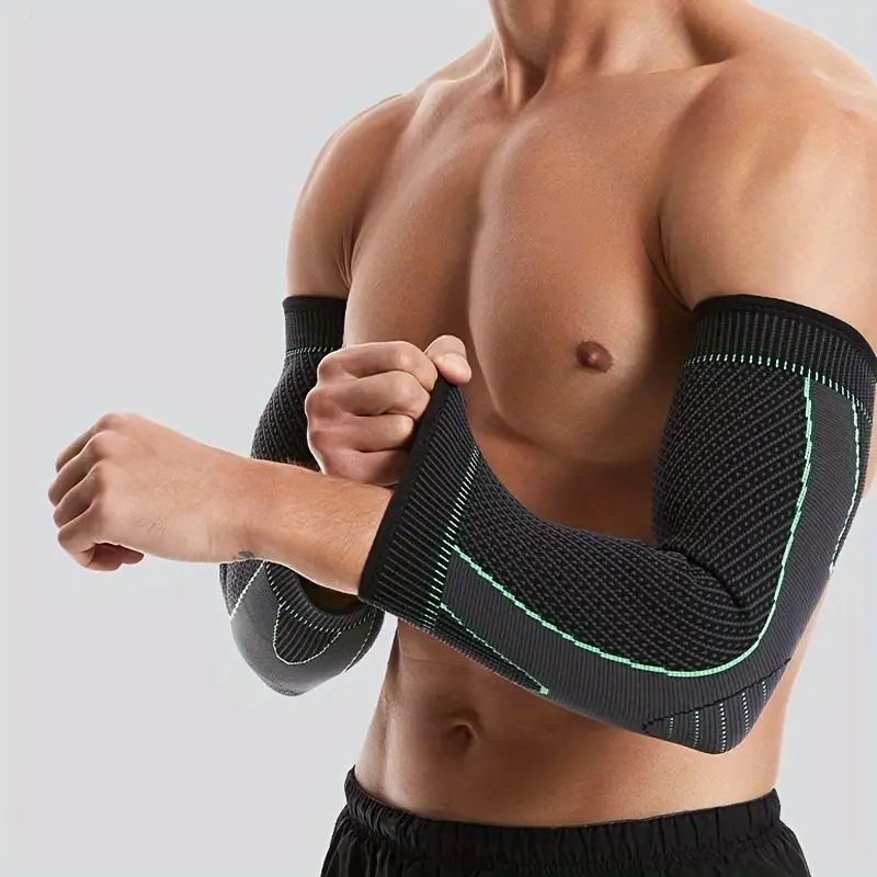 2 Pcs Elbow Brace Compression Support Sleeve Fit Arthritis Tendonitis Joint Pain