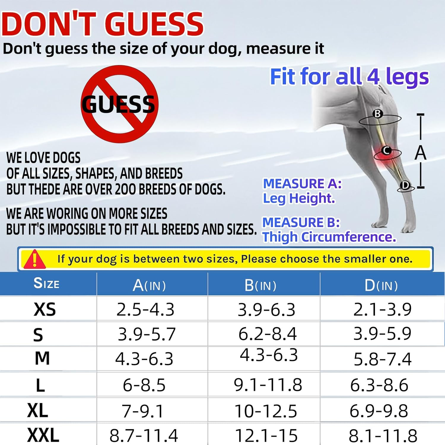 M Dog Knee Brace for Torn Acl Hind Leg for Support with Cruciate Ligament Injury