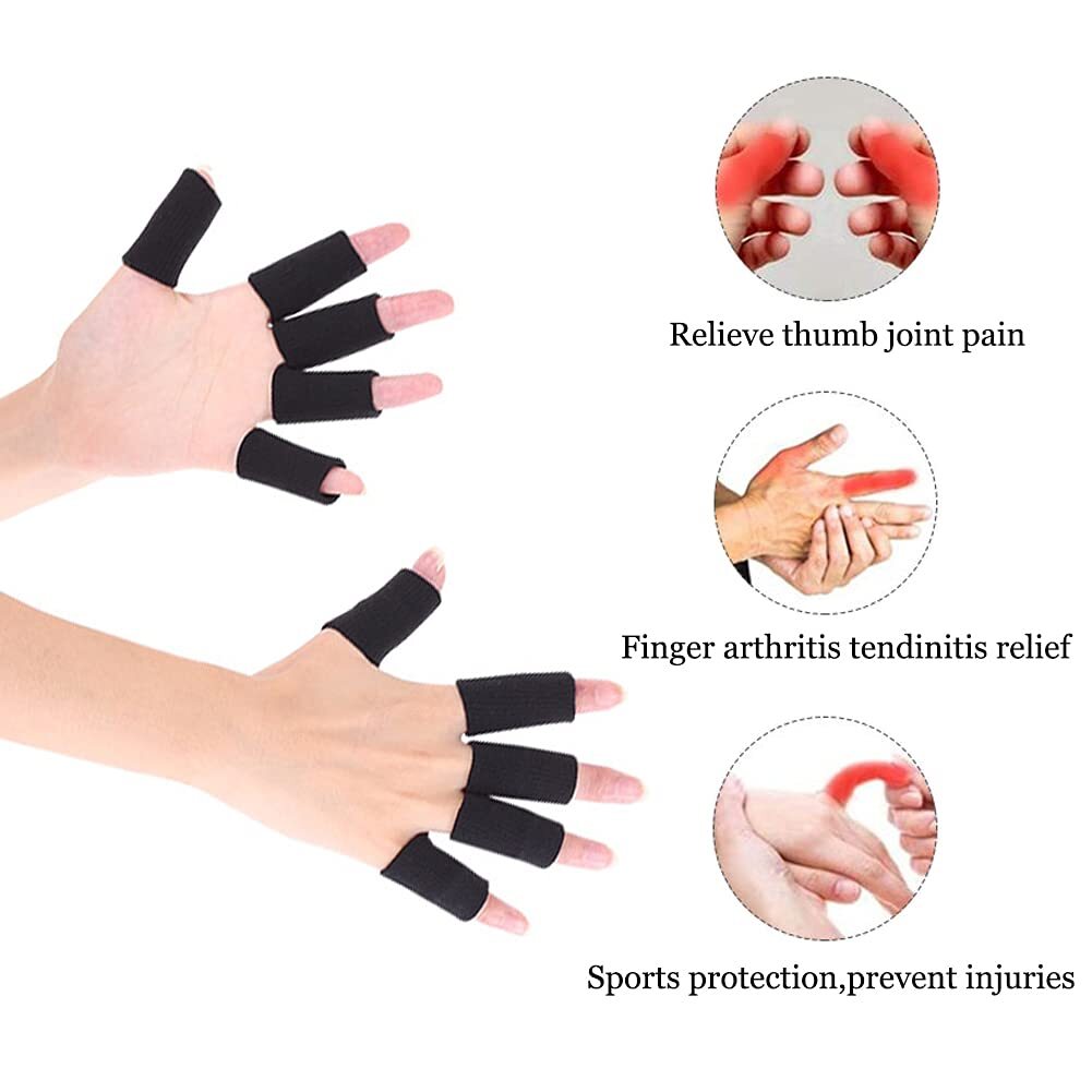 20× Finger Splint Trigger Finger Brace Sleeves Pain Relief Sport Injury Support