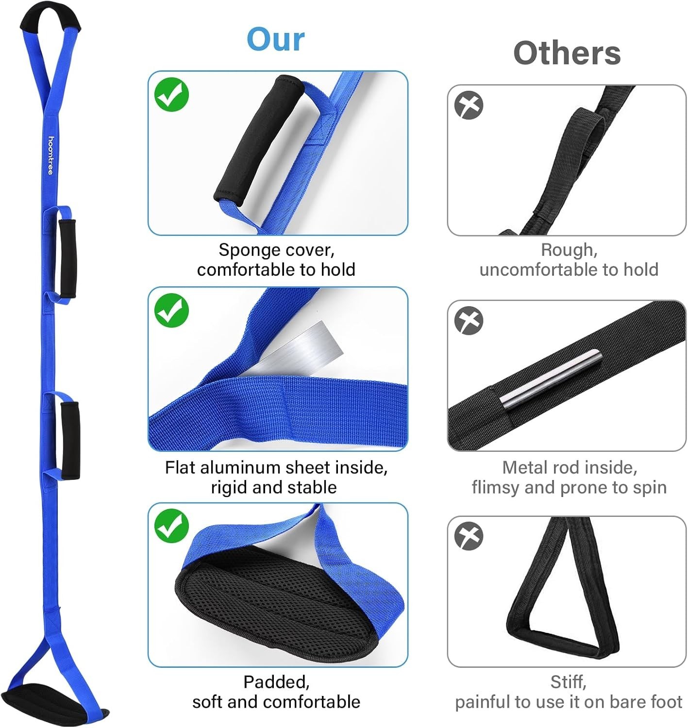 Lightweight 43-Inch Leg Lifter with Non-Slip Foot Loop – Independence Tool