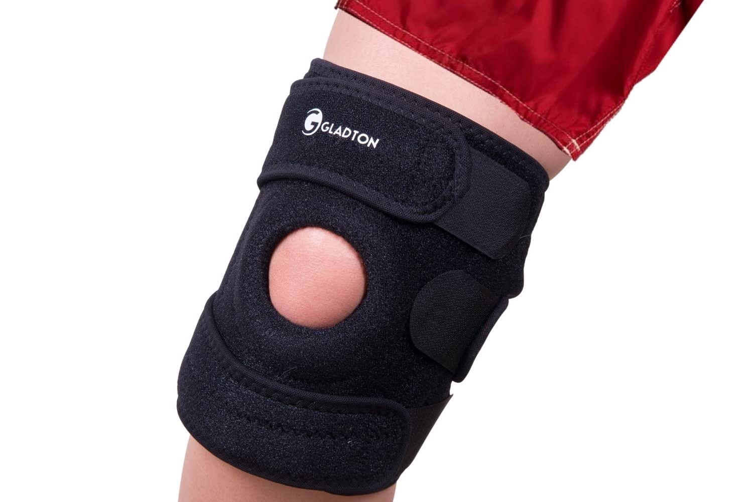 Gladton Knee Brace XL Red & Black Premium Support