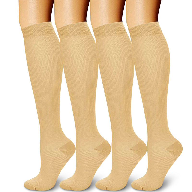 3 Compression Stockings Knee Support Socks Leg 15-25 mmhg Long Tube Pain Relief