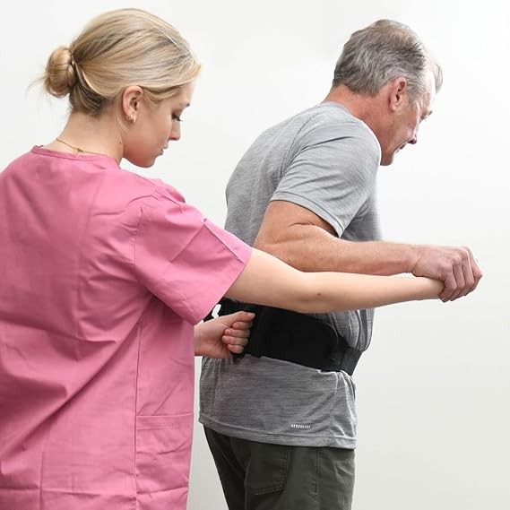Secure Grip Padded Patient Transfer Belt w/ 6 Waist Handle