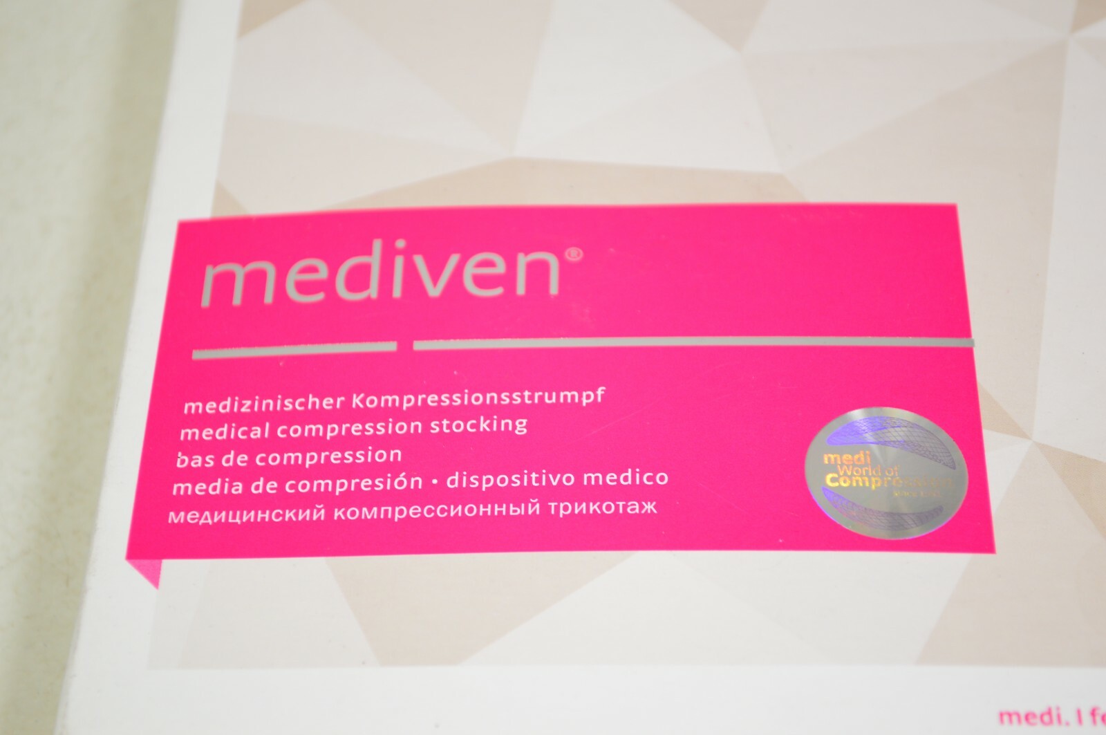 Mediven Plus Compression Stocking Beige CCL1 IV Calf Open Toe Petite 4A47004000