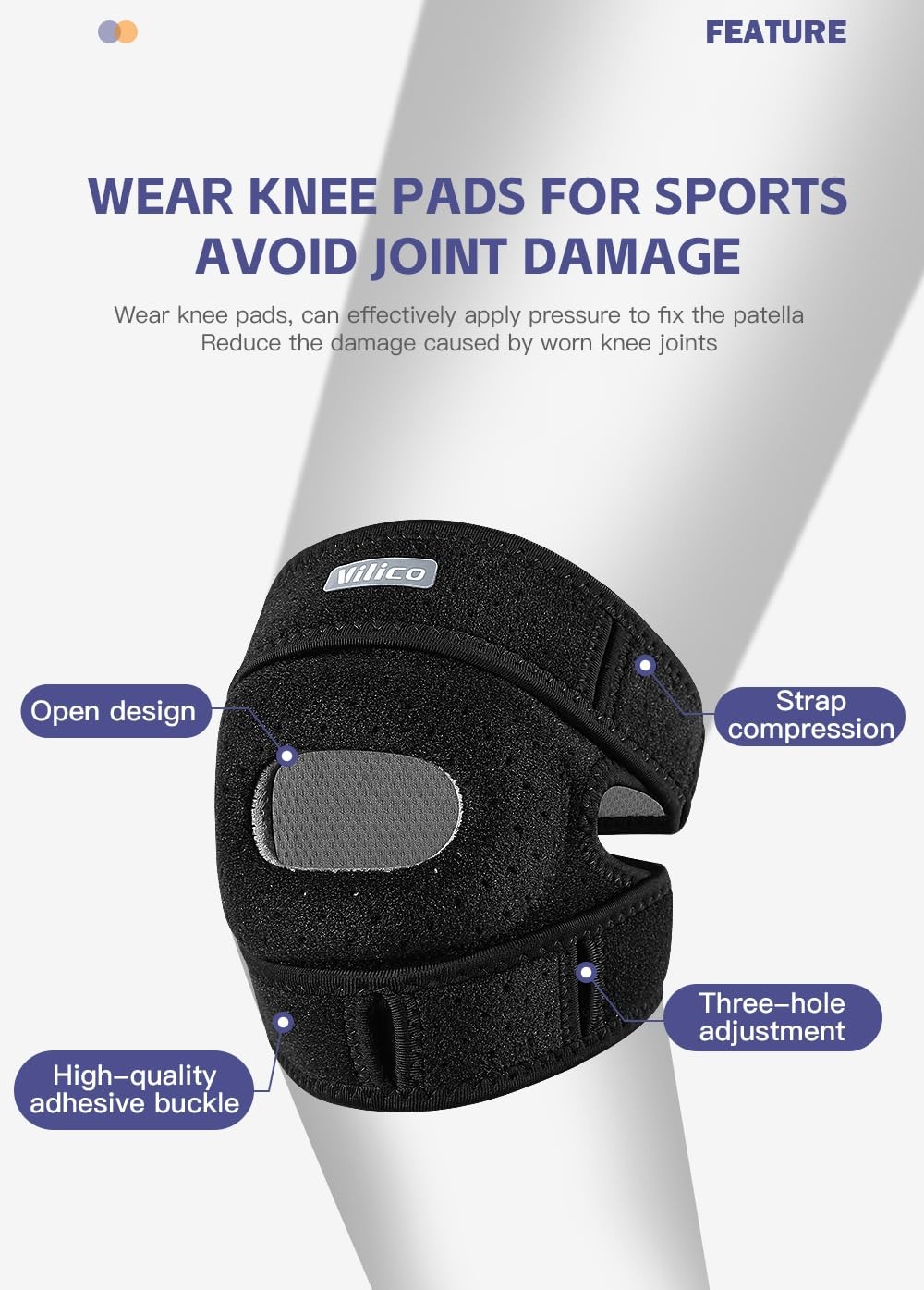 SUJAYU Knee Brace for Women Men Patellar Tendon Support Strap, One Size, Pink