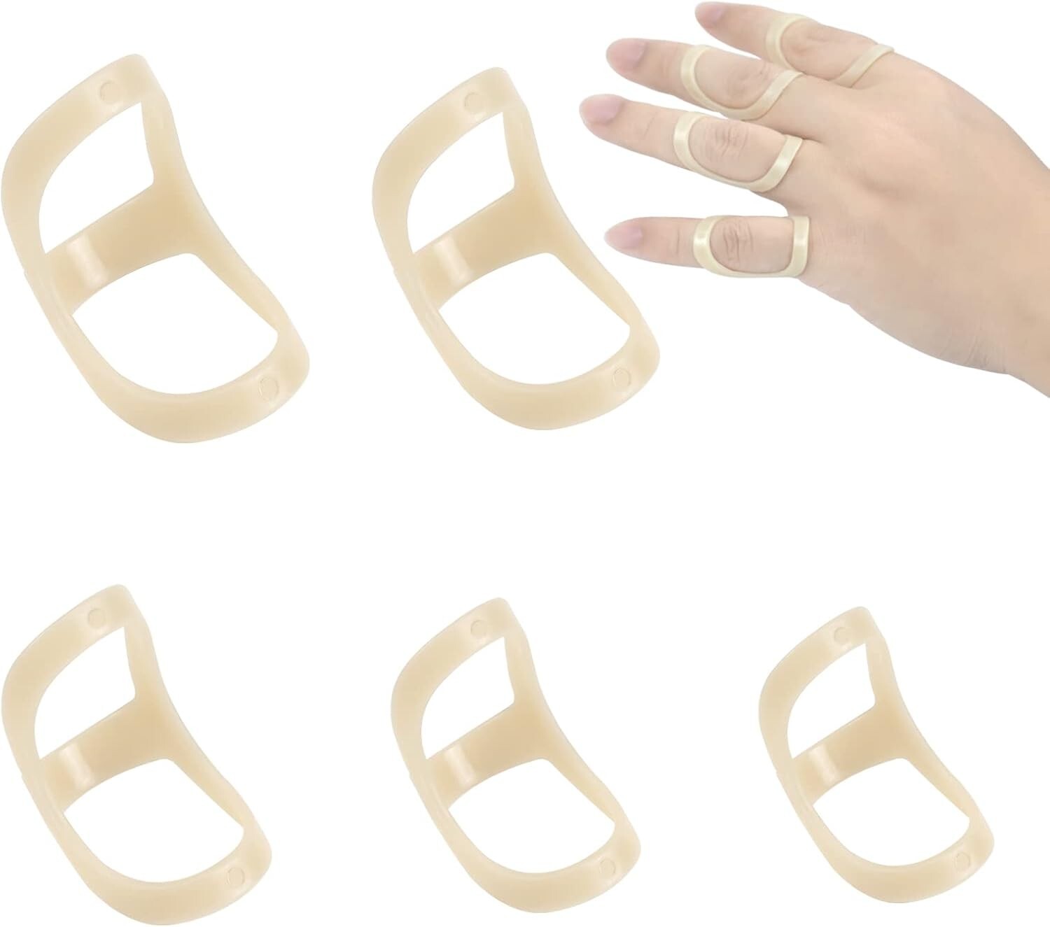 Durable Finger Brace Set – 5 Sizes for Arthritis & Trigger Finger Protection