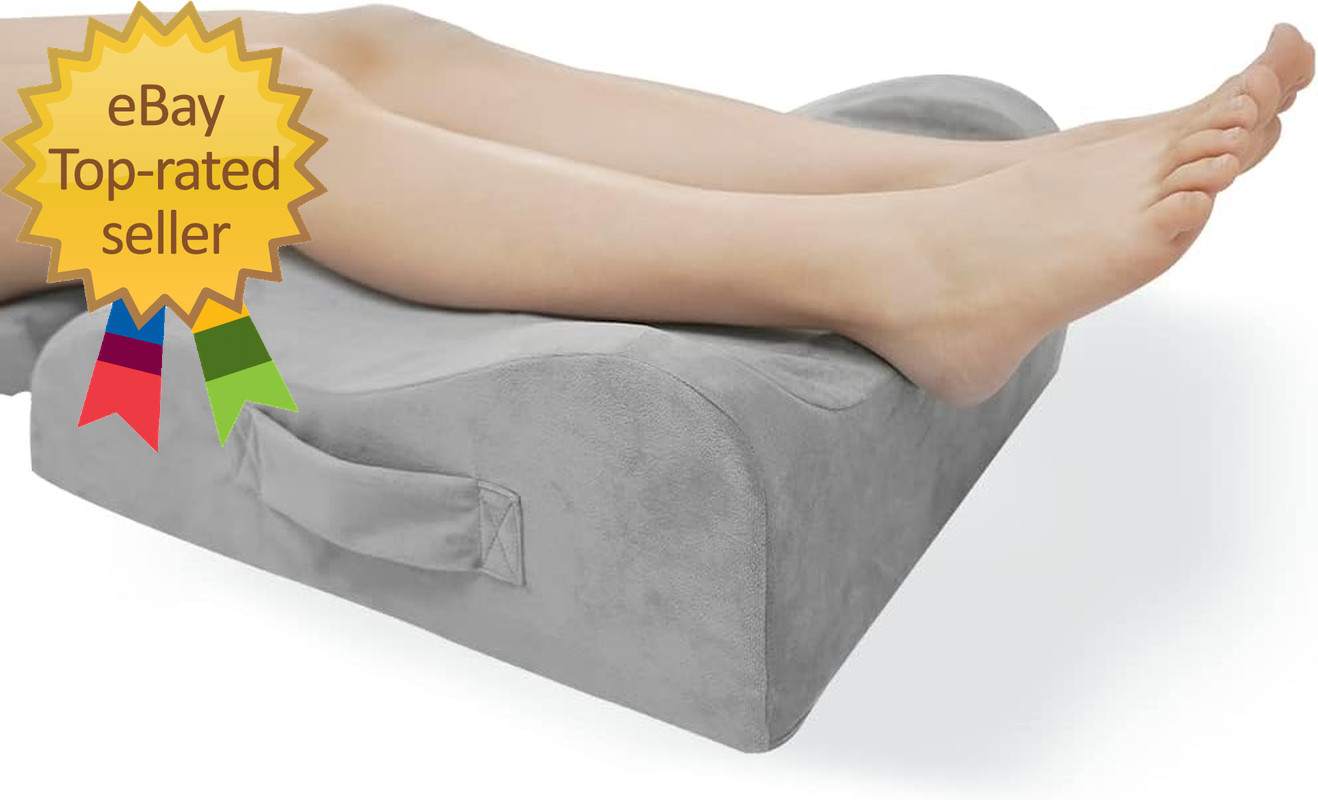Memory Foam Leg, Knee, Ankle Foot Support and Elevation Pillow for Surgery Recov