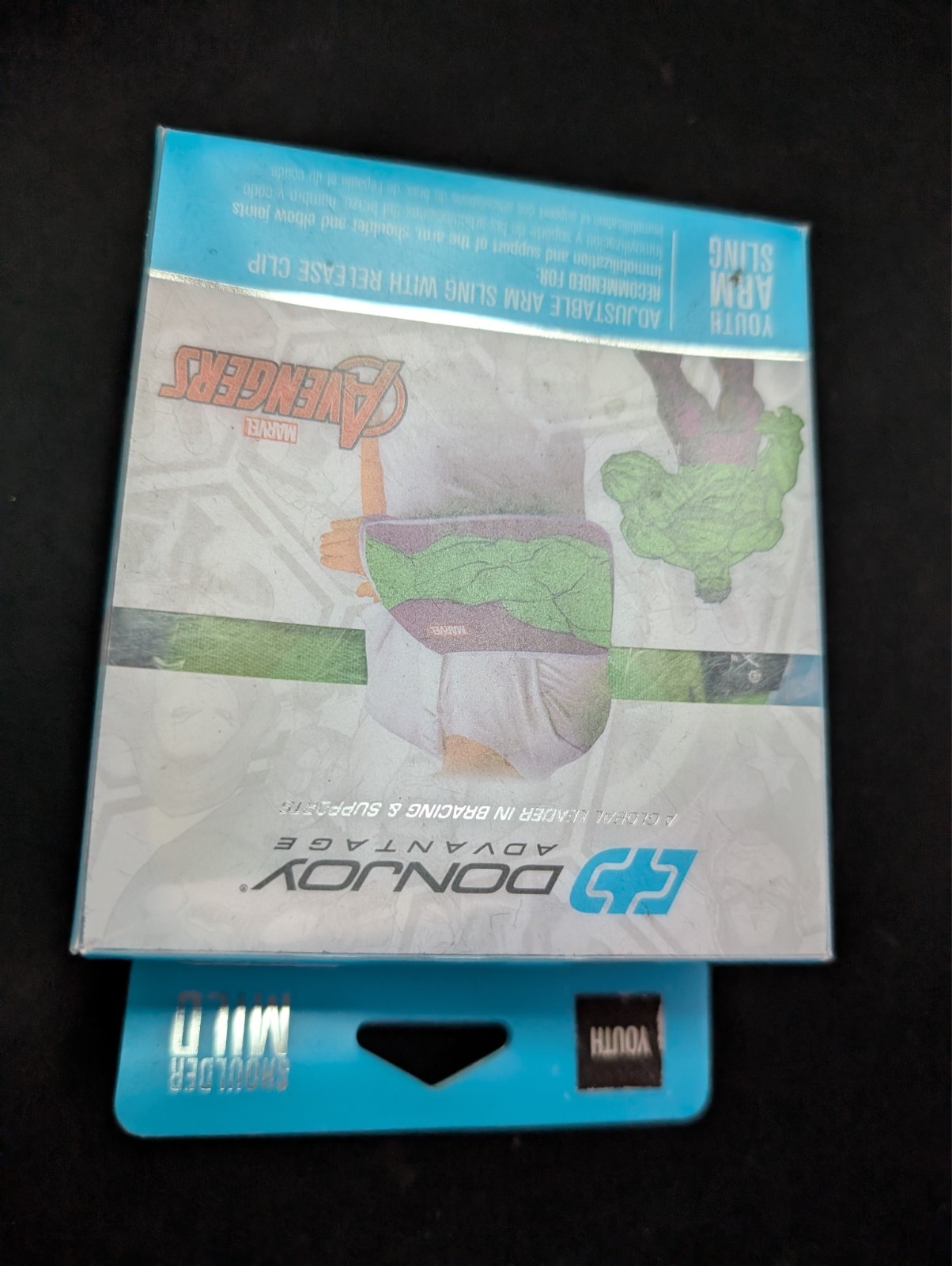 Marvel Avengers DonJoy Advantage Hulk Youth Adjustable Arm Sling w/ Release Clip