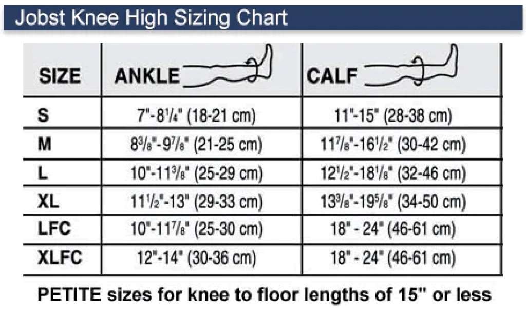 JOBST Opaque Knee High 20-30mmHg (Classic Black) Large