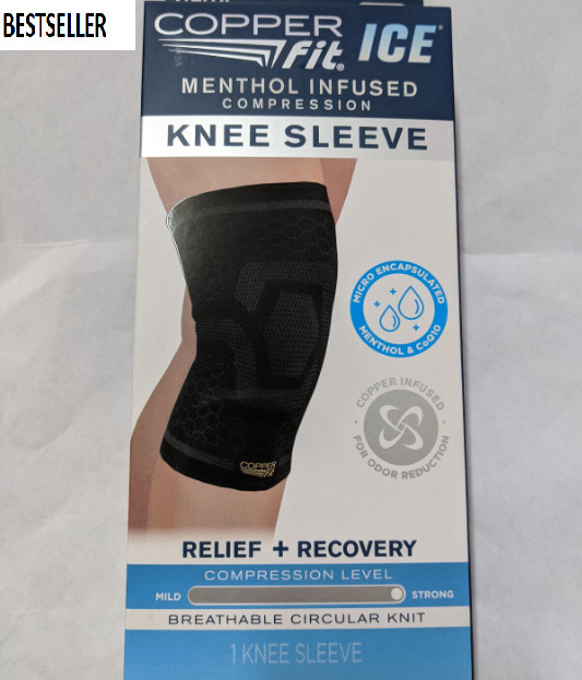 Compression Support Brace Joint Knee Pain Sleeve Arthritis Relief Sport Copper