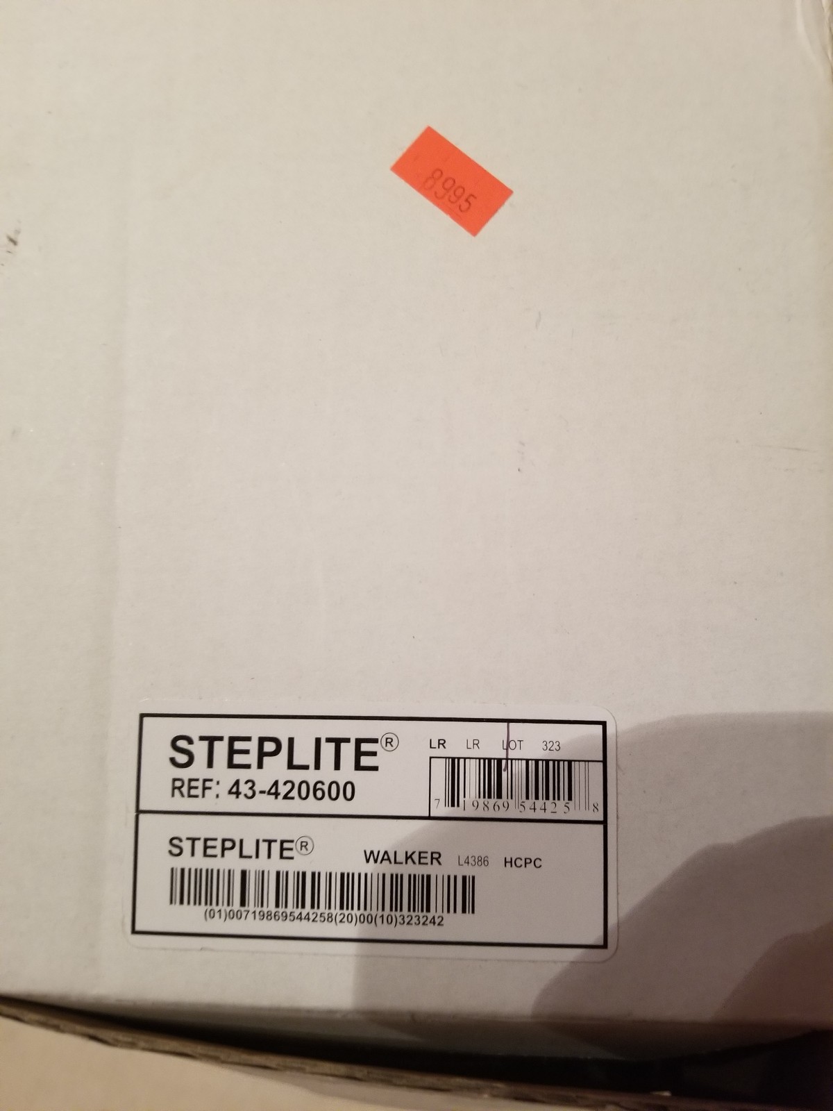 STEPLITE EASY STRIDER ANKLE WALKER BOOT LARGE LOW HEIGHT-ORIGINAL BOX-BLACK NIB