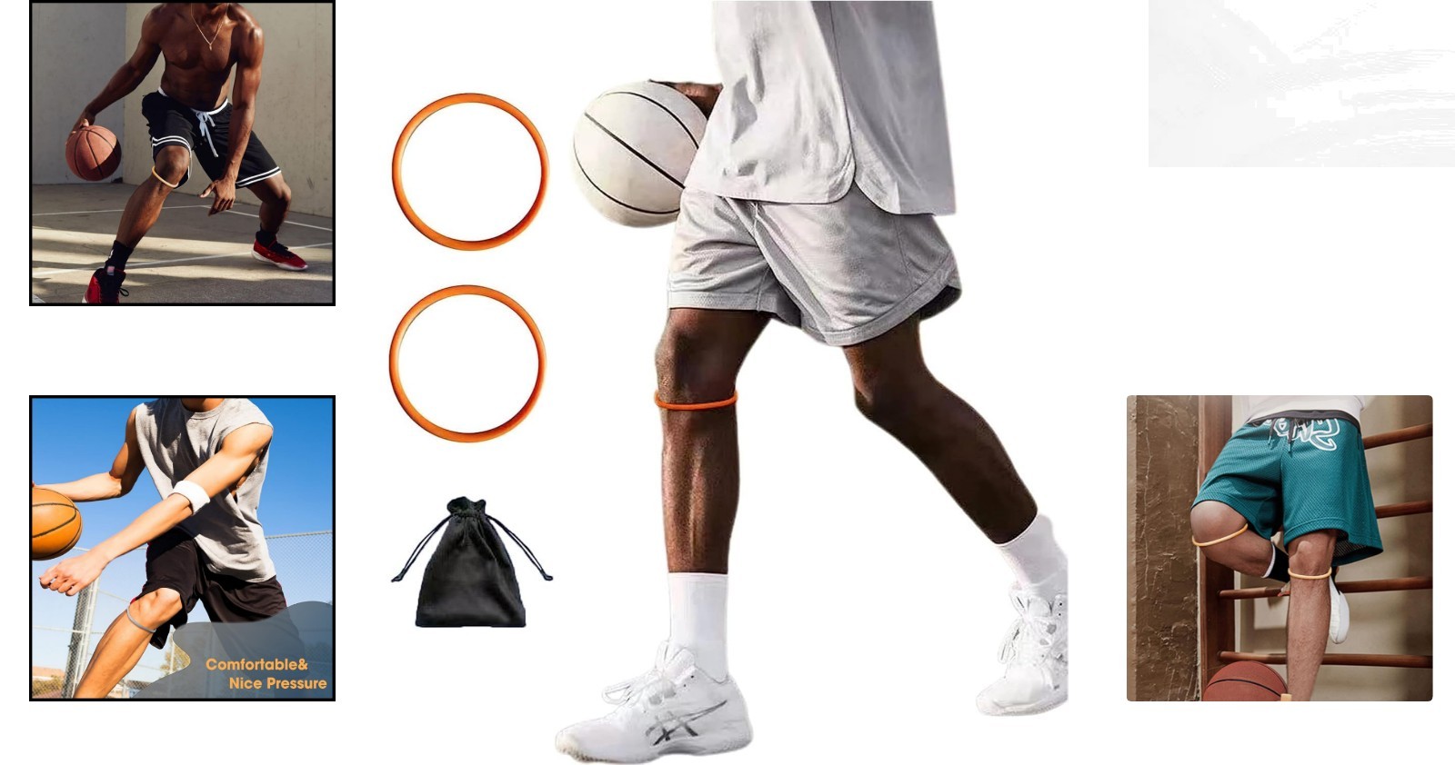 Non-Slip Patellar Knee Strap – Silicone Support for Active Lifestyles