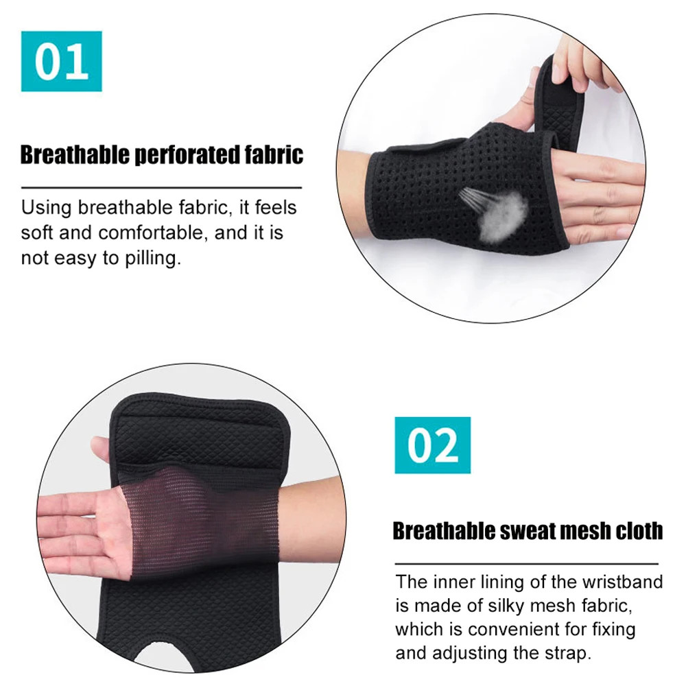 Adjustable Wrist Brace Tunnel Support Splint Hand Compression Night Wrap 1 Pc