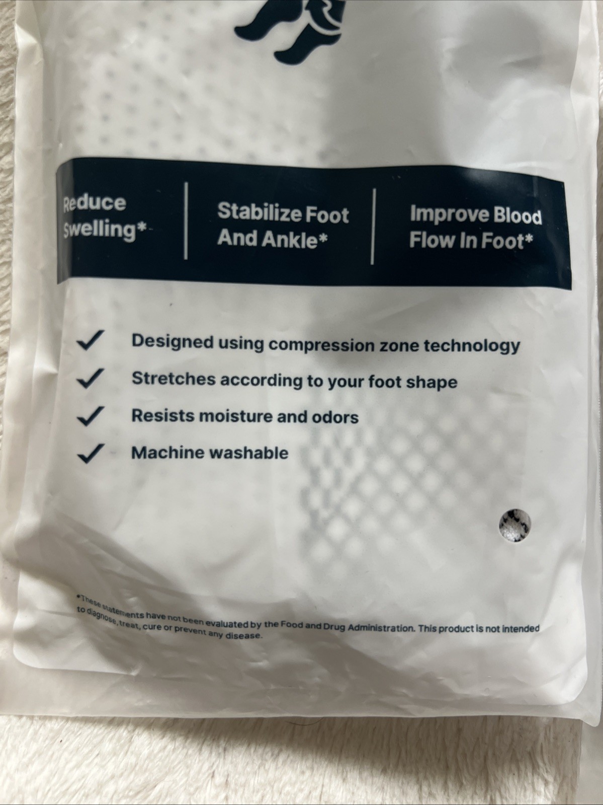 2 Pairs Neuropathy Socks For Womens Mens SoothRelieve Compression Socks Large