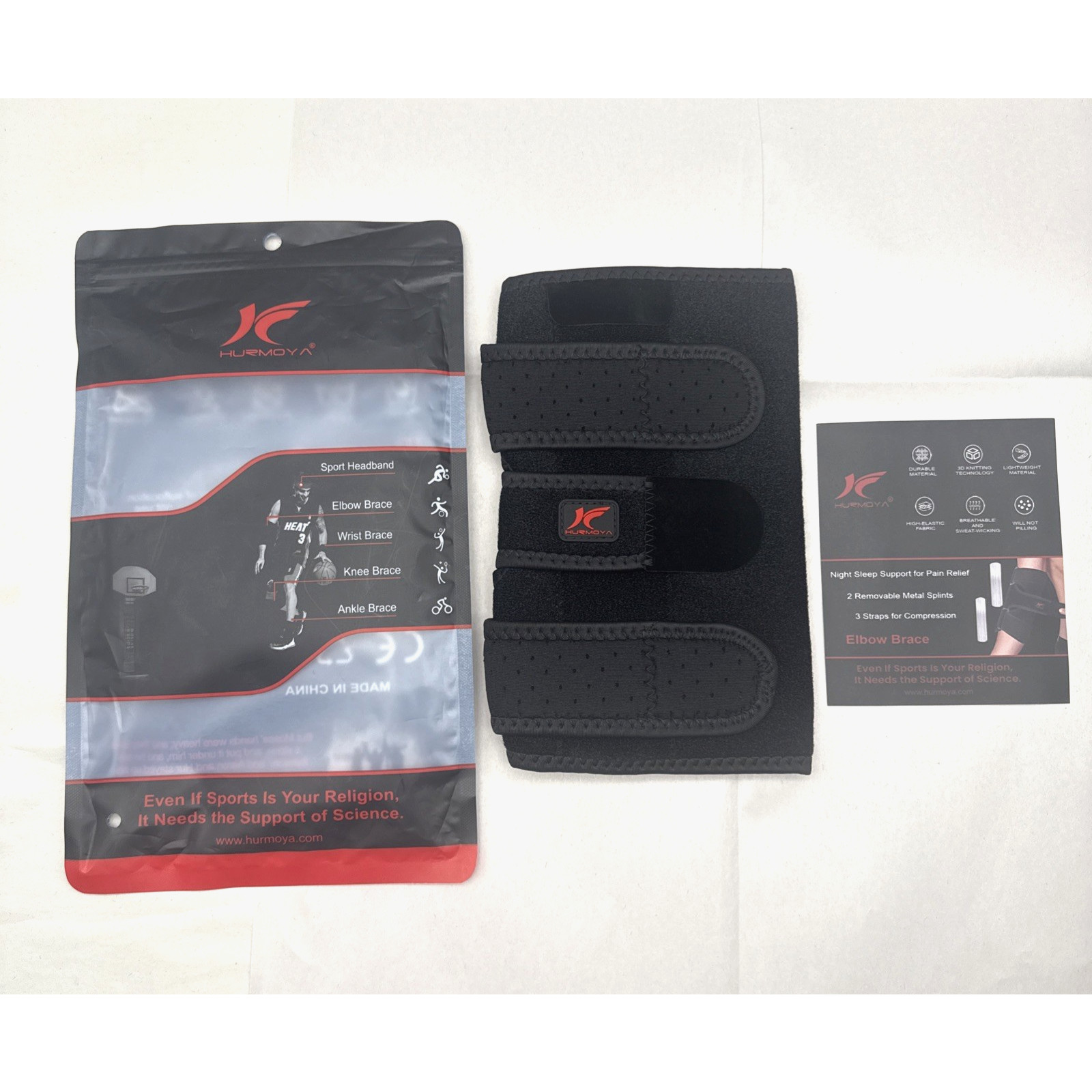 Elbow Brace Comfortable Night Sleep, Cubital Tunnel Syndrome, New *READ…