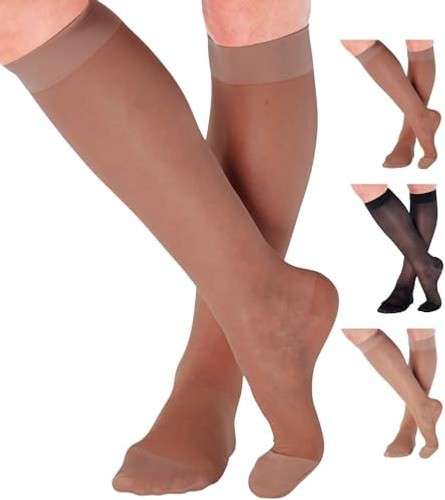 ABSOLUTE SUPPORT – Compression Stockings for Women 20-30mmHg – Sheer Graduate…