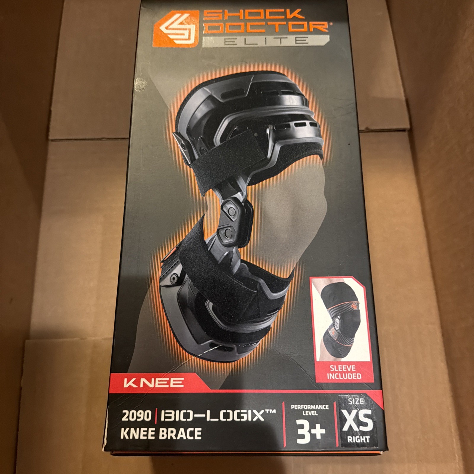 Shock Doctor Elite performance 3+ Knee Brace -2090 Bio-Logix size XS 11.5-12.5”