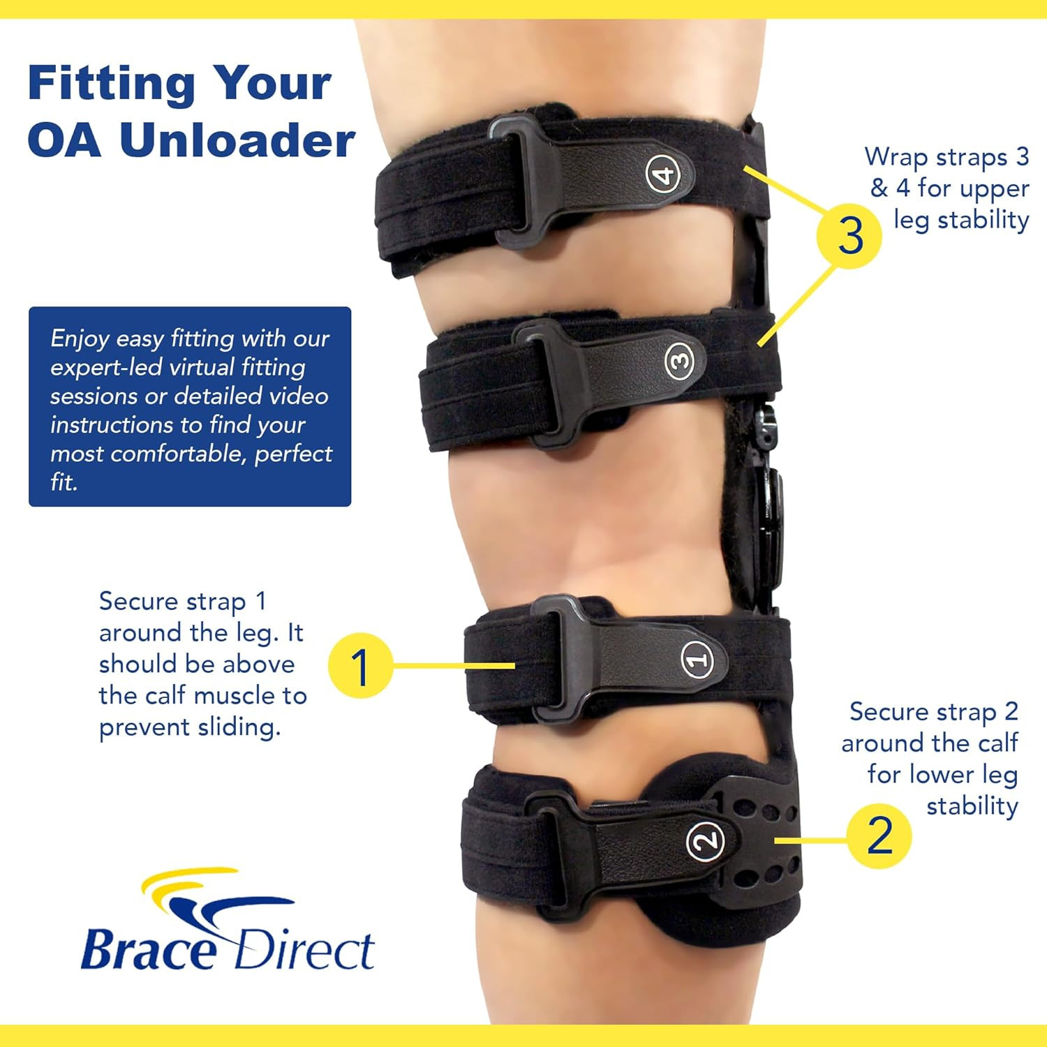 OA Unloader Knee Brace – Arthritis Pain Relief, Osteoarthritis, Bone on Bone Kne