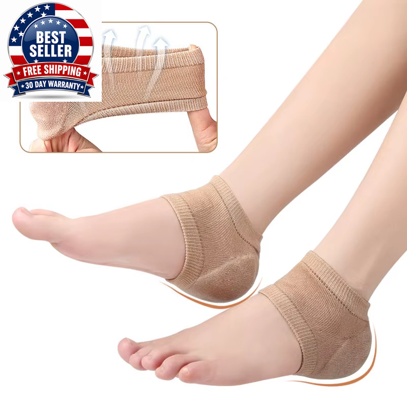 Silicone Gel Heel Protector Pads for Foot Care and Cracking Prevention