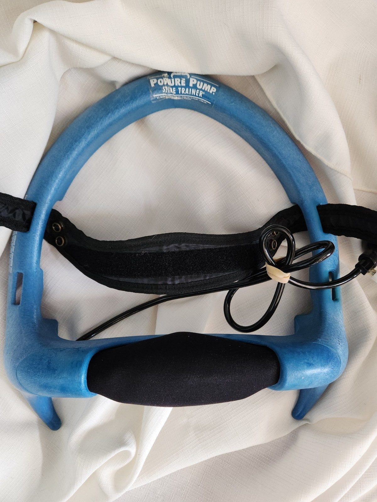 Posture Pump Spine Trainer Neck Traction Device USA Blue