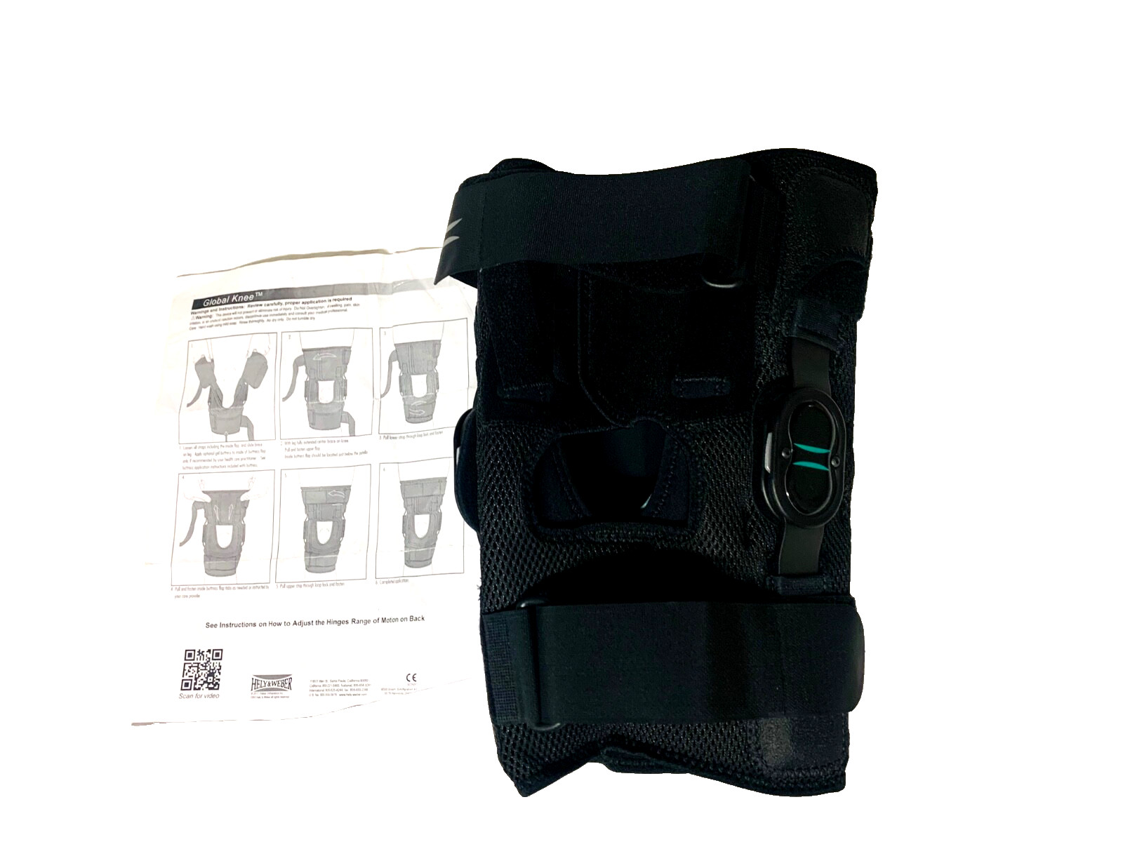 Hely & Weber Knapp Hinged Knee Brace Anterior Closure XXXL Model 7640AC