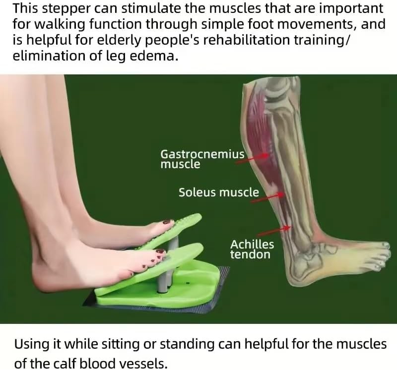 Simple Leg Exerciser While Sitting for Seniors Foot Pedal Exerciser