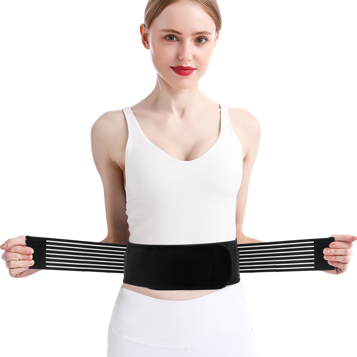 Self-Heating Magnetic Back Waist Adjustable Support Belt Lumbar Lower Back Brace