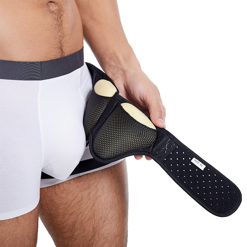 Double Inguinal Groin Hernia Support Belt Truss Brace for Men Women Pain Relief