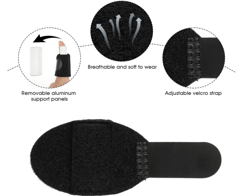 5PCS Trigger Finger Splints, Thumb Finger Brace for Trigger Finger Knuckle