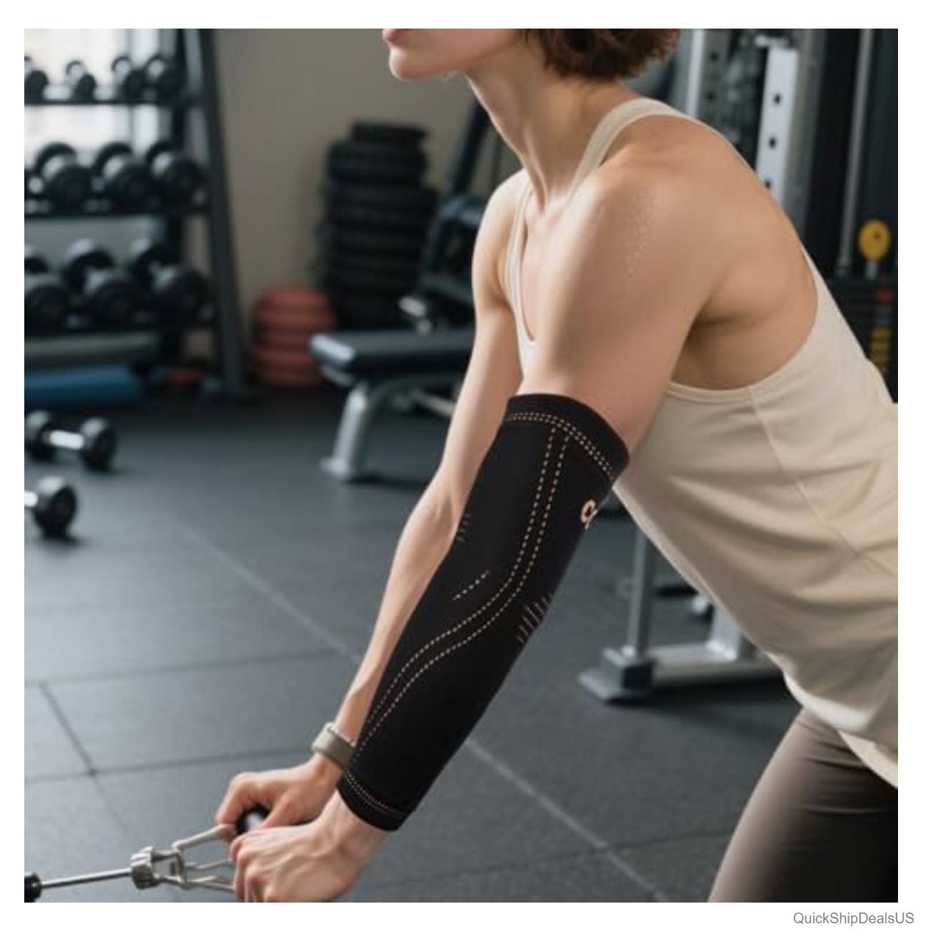 Arm Compression Sleeve Elbow Brace Tennis Elbow Tendonitis Full Arm Support Men