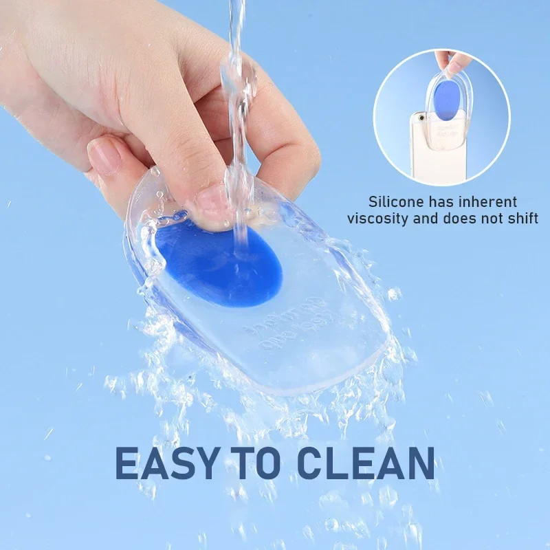 Silicone Gel Insoles Pain Heal Cushion Bone Spurs Pain Relief Heel Cushion Thick